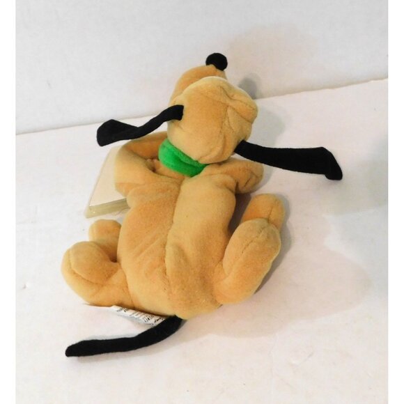 Disney Store Pluto Mini Bean Bag Plush 9" Stuffed Toy Tan Brown Dog - Picture 3 of 6